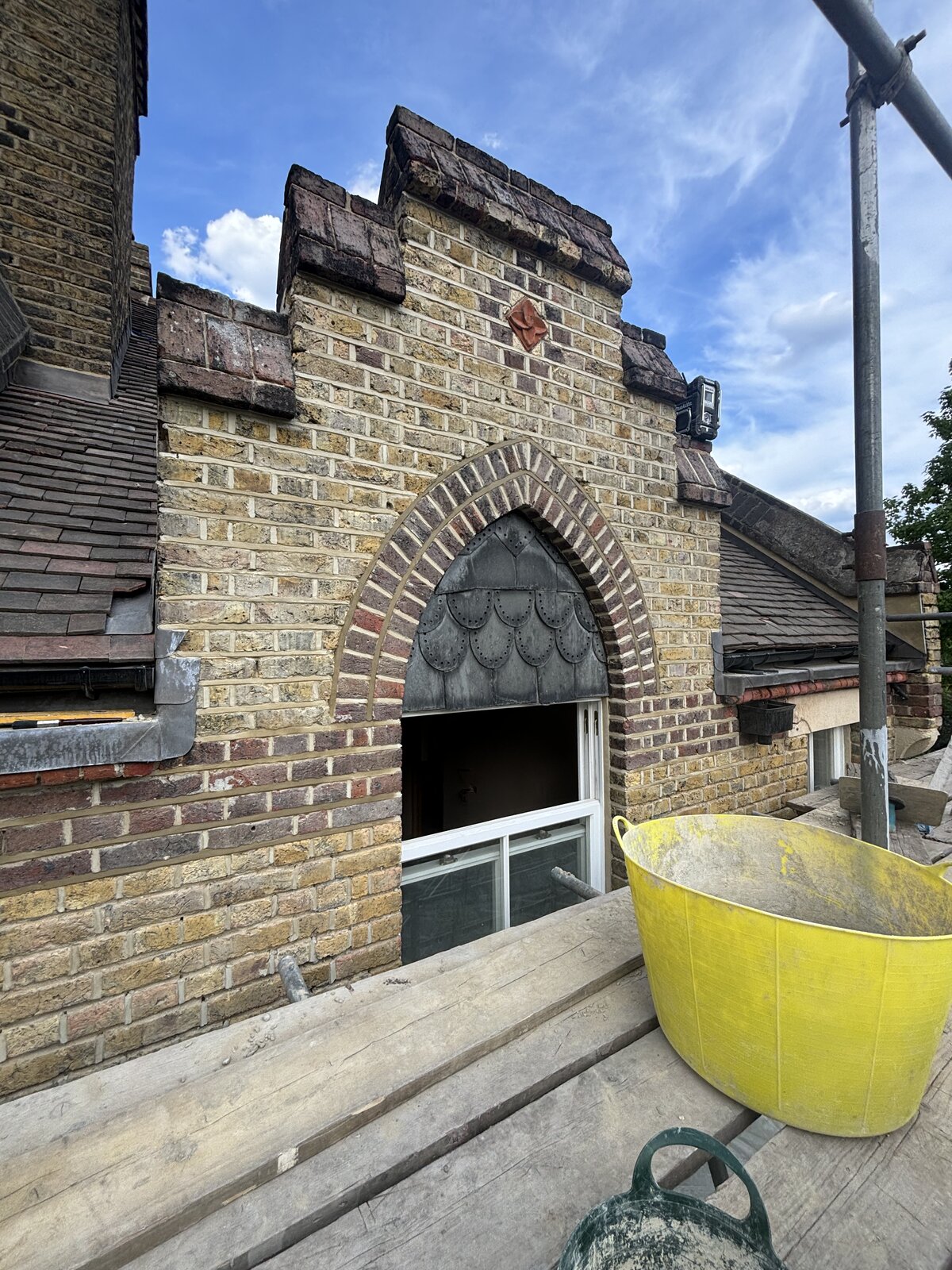 Restored brickwork
